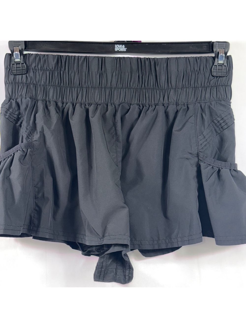 Free People Get Your Flirt On Shorts Black S